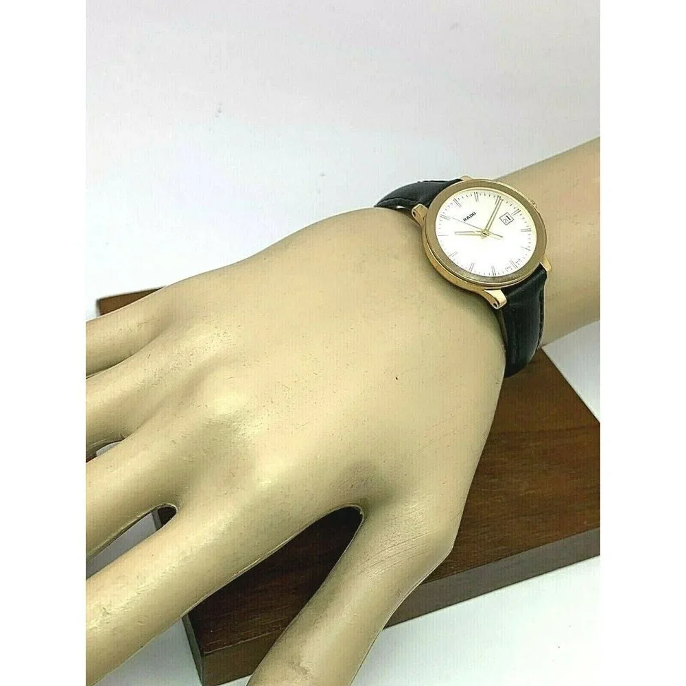 Rado Women's Watch R30555103 Centrix Swiss Quartz Silver Rose Gold Tone …